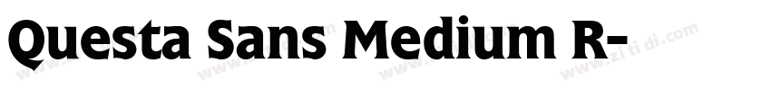 Questa Sans Medium R字体转换